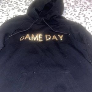 black old navy volleyball sweatshirt (made at home)